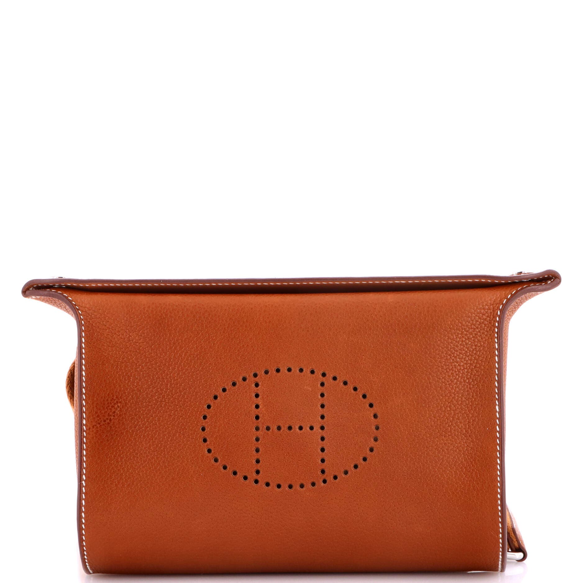 Pre-Owned Hermes Videpoches Bag Barenia Faubourg, Main, color, Fauve