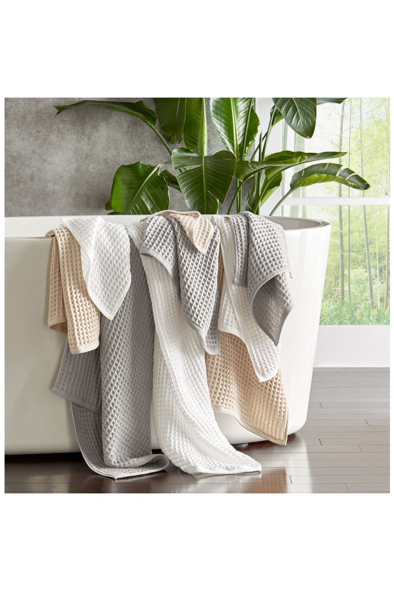Air Waffle Washcloth, Alternate, color, GREY
