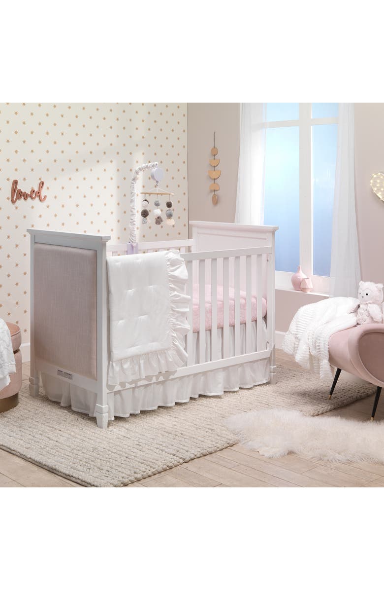 Lambs 
Ivy Signature Cotton Voile Ruffled Crib Skirt, Alternate, color, White