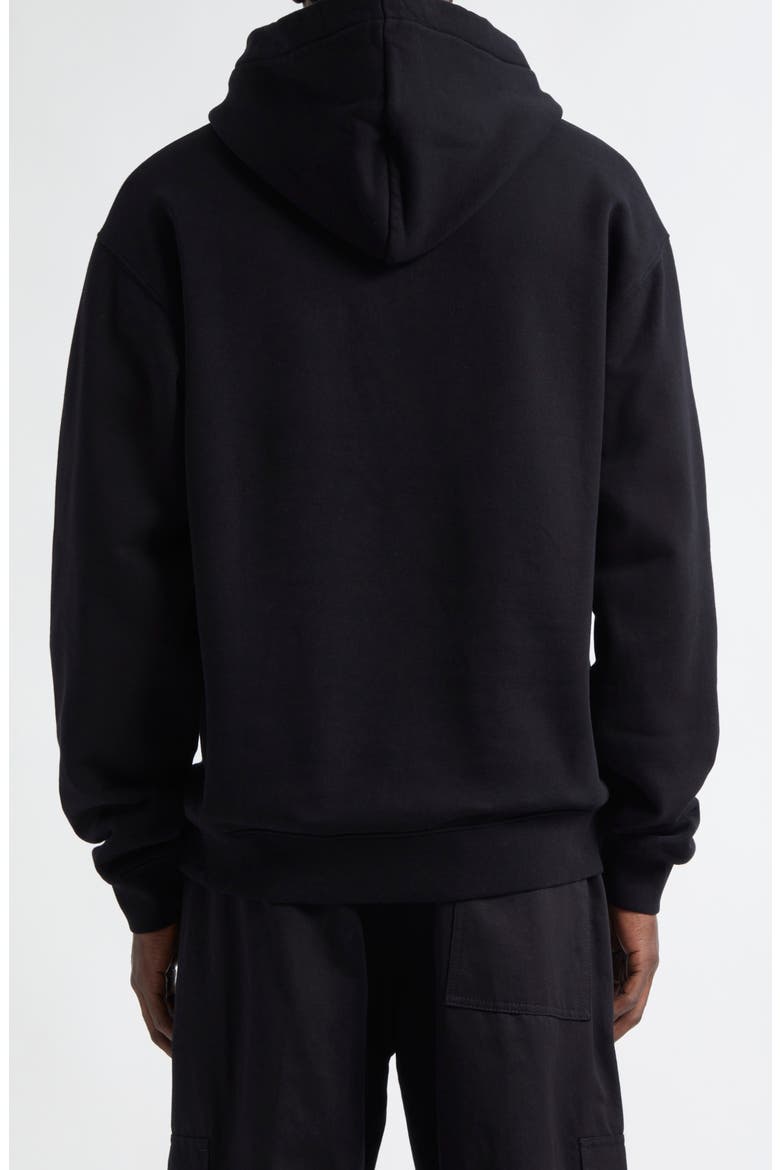 Le Hoodie Gros Grain Cotton Hoodie, Alternate, color, BLACK