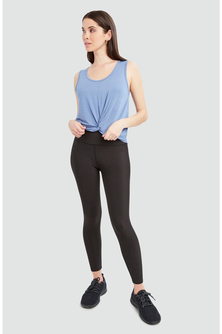 Amber Twist Front Tank Top, Alternate, color, SURFSIDE