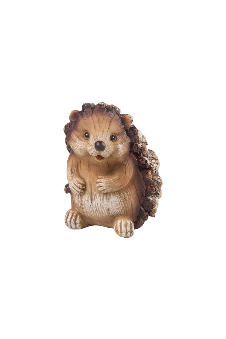 Happy Pinecone Hedgehogs Small Figurines Assortment of 3, Alternate, color, Brown
