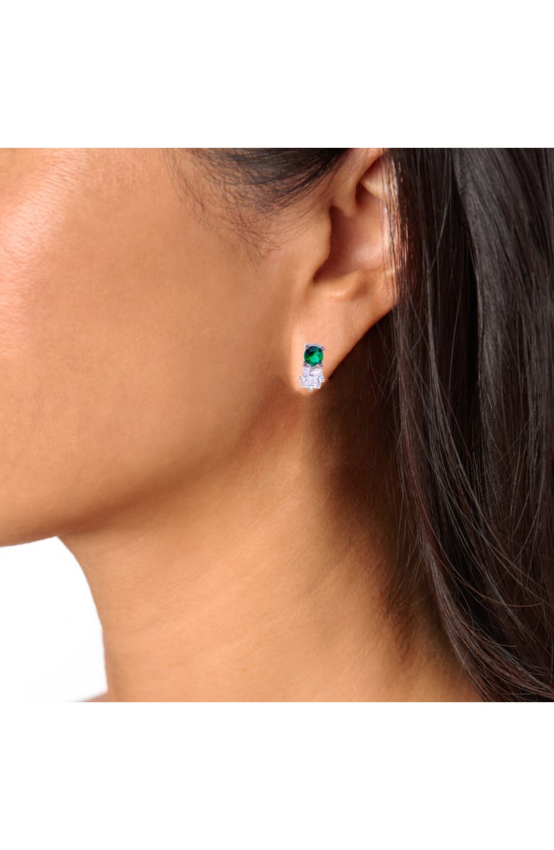 NICKHO REY Mark Robbins Stud, Alternate, color, Emerald/White Rhodium