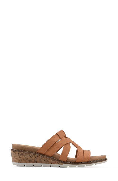 Cliffs By White Mountain Tinisha Wedge Sandal In Peach Embossed