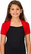 24sevenKid Open Front short Sleeve Cropped Bolero Shrug