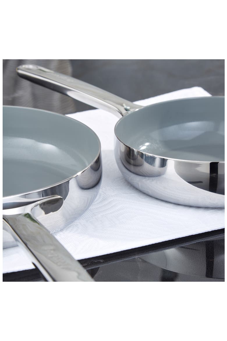 Belly Tri-Ply Stainless Steel 2-Piece Fry Pan Set, Alternate, color, STELLAR