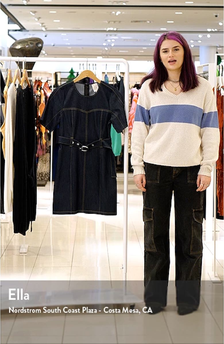 Siv Belted Denim Dress, sales video thumbnail
