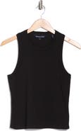 Veronica Beard Jordyn Rib Cotton Crop Tank