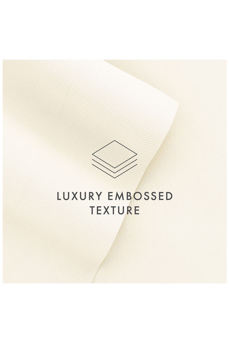 Premium Chevron Embossed Sheet Set, Alternate, color, IVORY