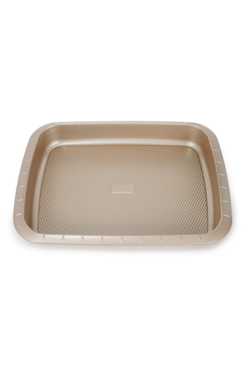 Leo Balance Carbon Steel 3-Piece Cake Pan Set, Alternate, color, GOLDEN