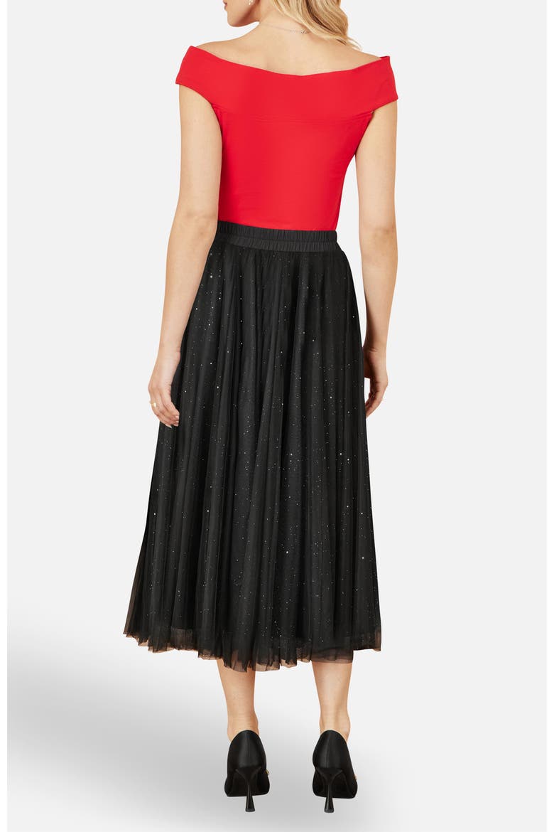 Sparkle Mesh Tulle Skirt, Alternate, color, Black