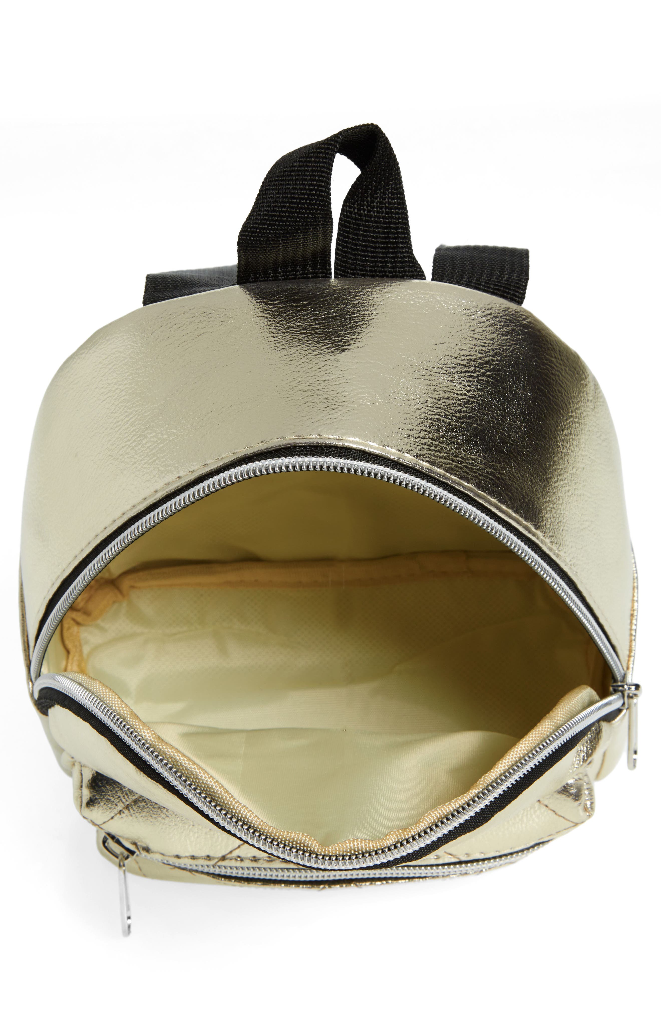 Capelli New York Kids' Metallic Mini Backpack, Alternate, color, 
