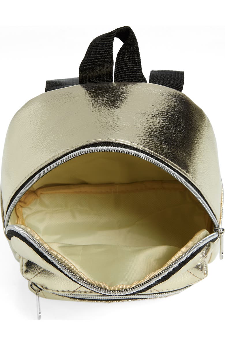 Capelli New York Kids' Metallic Mini Backpack, Alternate, color,
