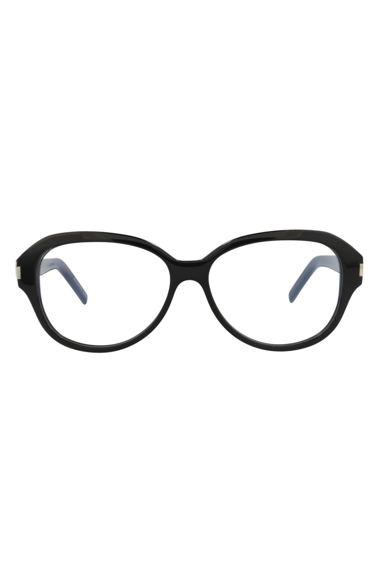 Saint Laurent 57mm Oval Optical Glasses