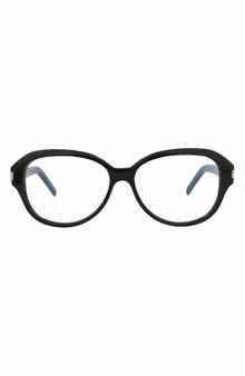 Saint Laurent 57mm Oval Optical Glasses