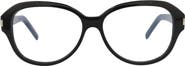 Saint Laurent 57mm Oval Optical Glasses
