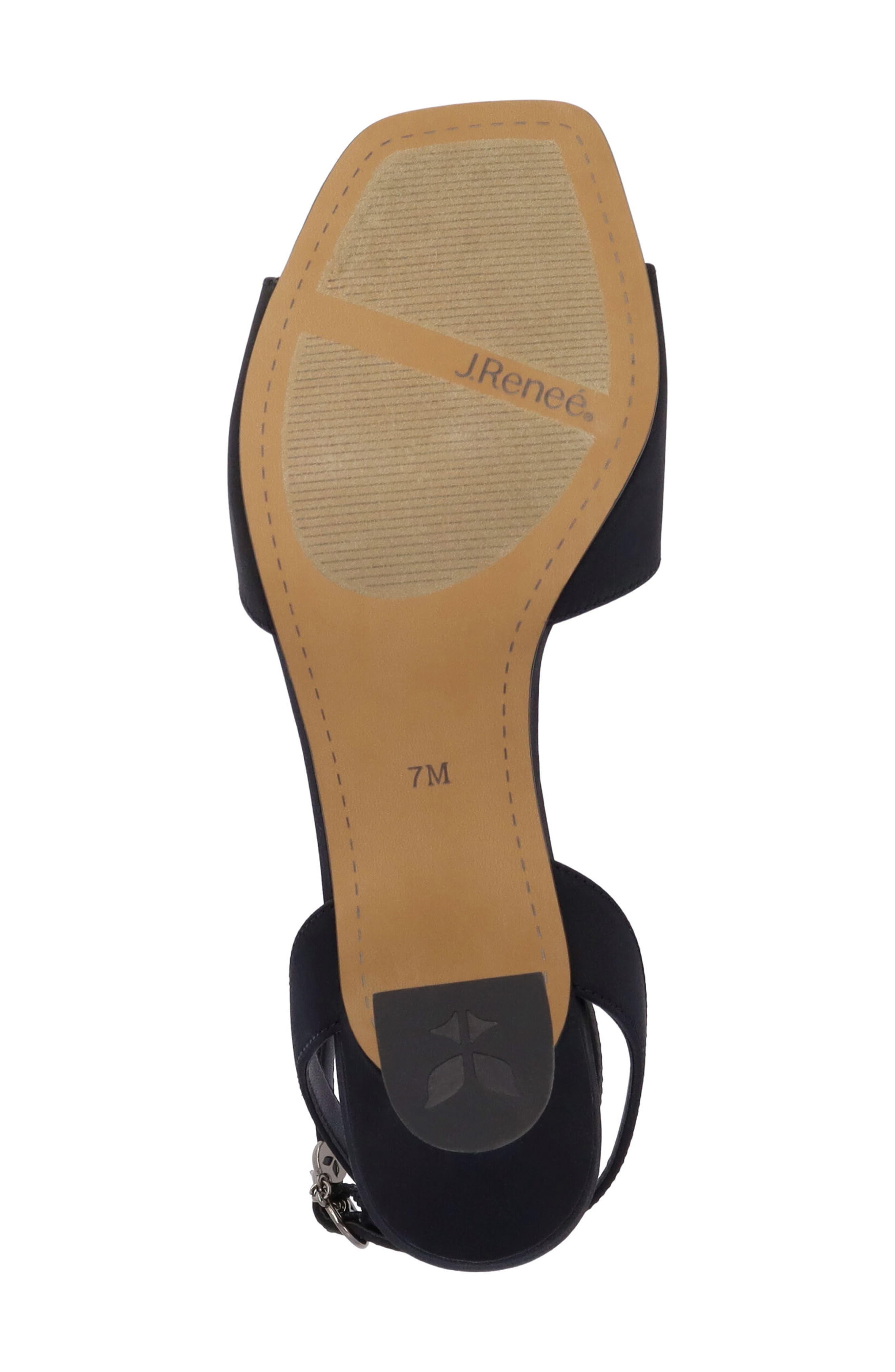 J. Reneé Nickee Ankle Strap Sandal, Alternate, color, Black