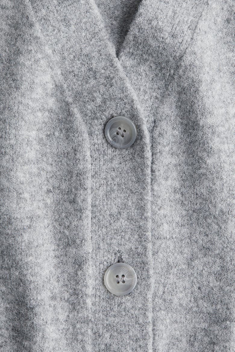 Cardigan, Alternate, color, Gray melange
