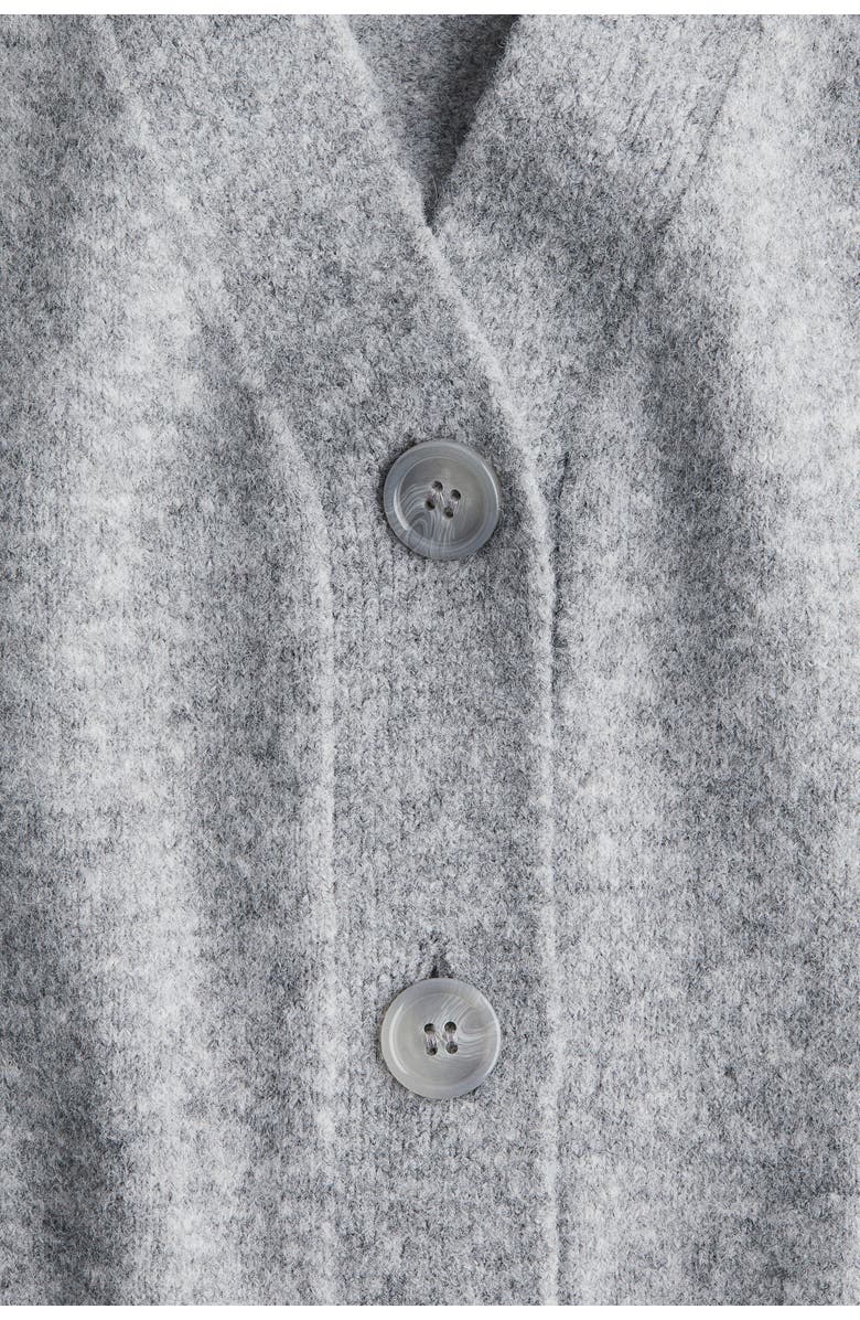 H&M Cardigan, Alternate, color, Gray Melange