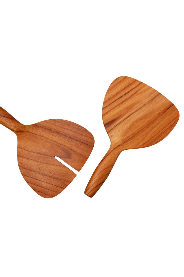 Teak Wide Serving Set, Main, color, Teak