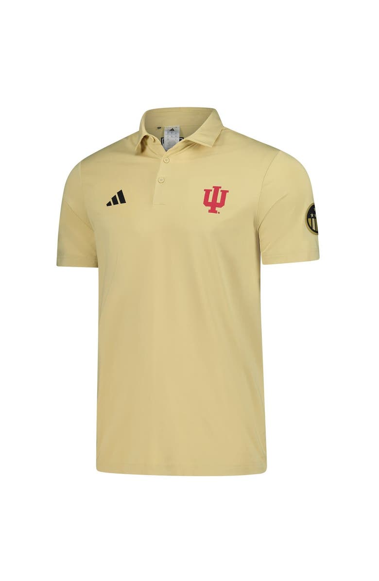 adidas Men's adidas Tan Indiana Hoosiers Salute to Service Ultimate365 Solid Polo, Alternate, color, Tan