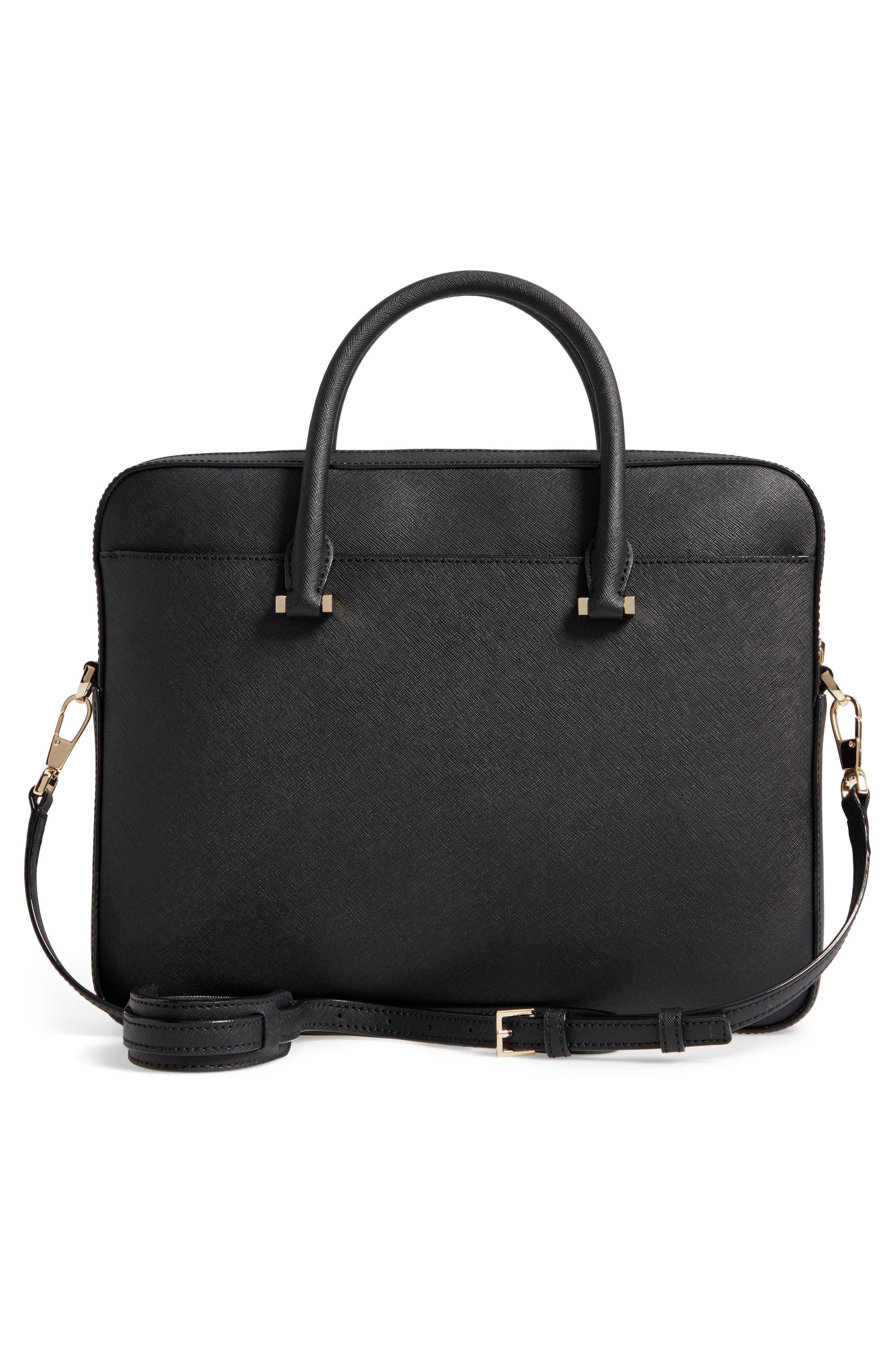 Kate Spade New York saffiano leather laptop bag, Alternate, color, 