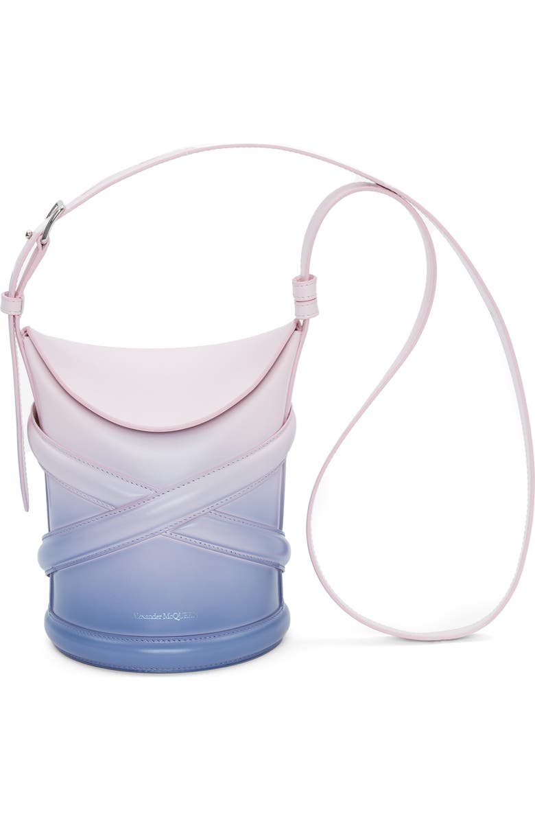 McQueen The Curve Dégradé Leather Crossbody Bag, Main, color,