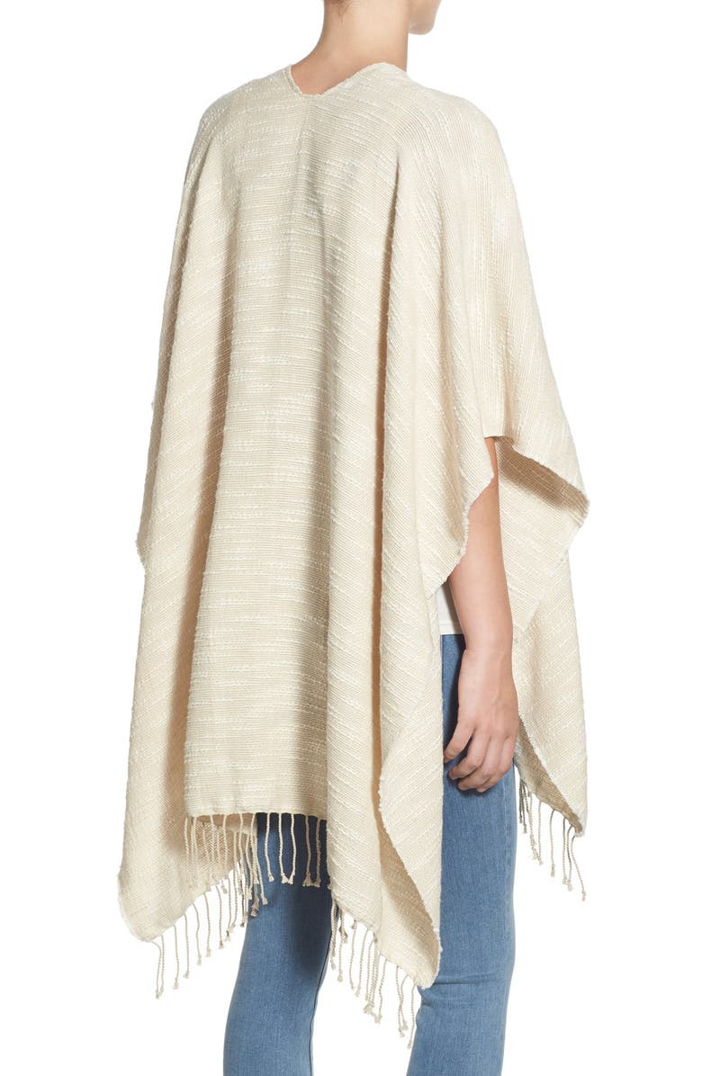 Caslon<sup>®</sup> Textured Woven Poncho, Alternate, color,