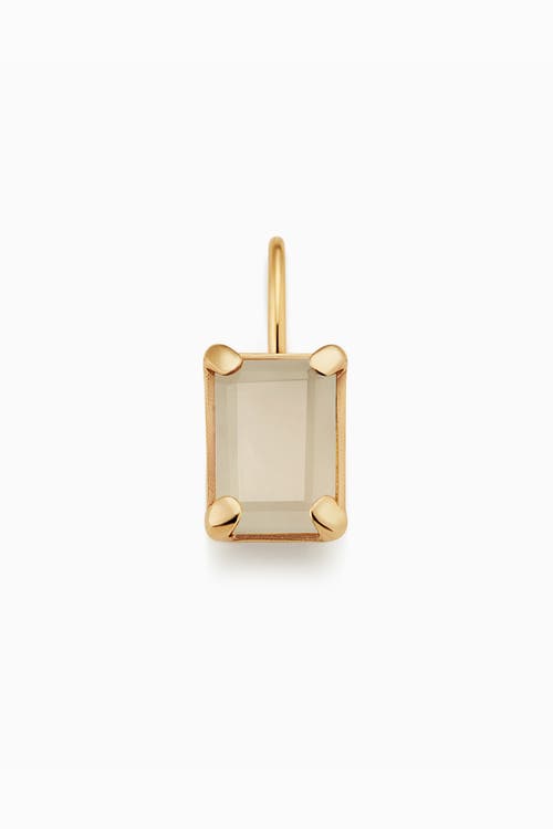 Oradina 14k Gold Date Me Birthstone Pendant Charm In Moonstone - June
