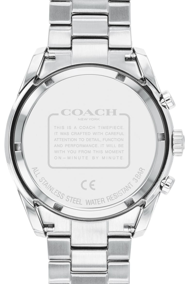 Preston Chronograph Bracelet Watch, 44mm, Alternate, color, GREY