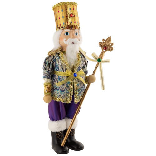 Northlight Nutcracker With Jeweled Scepter Christmas Figure In Multi