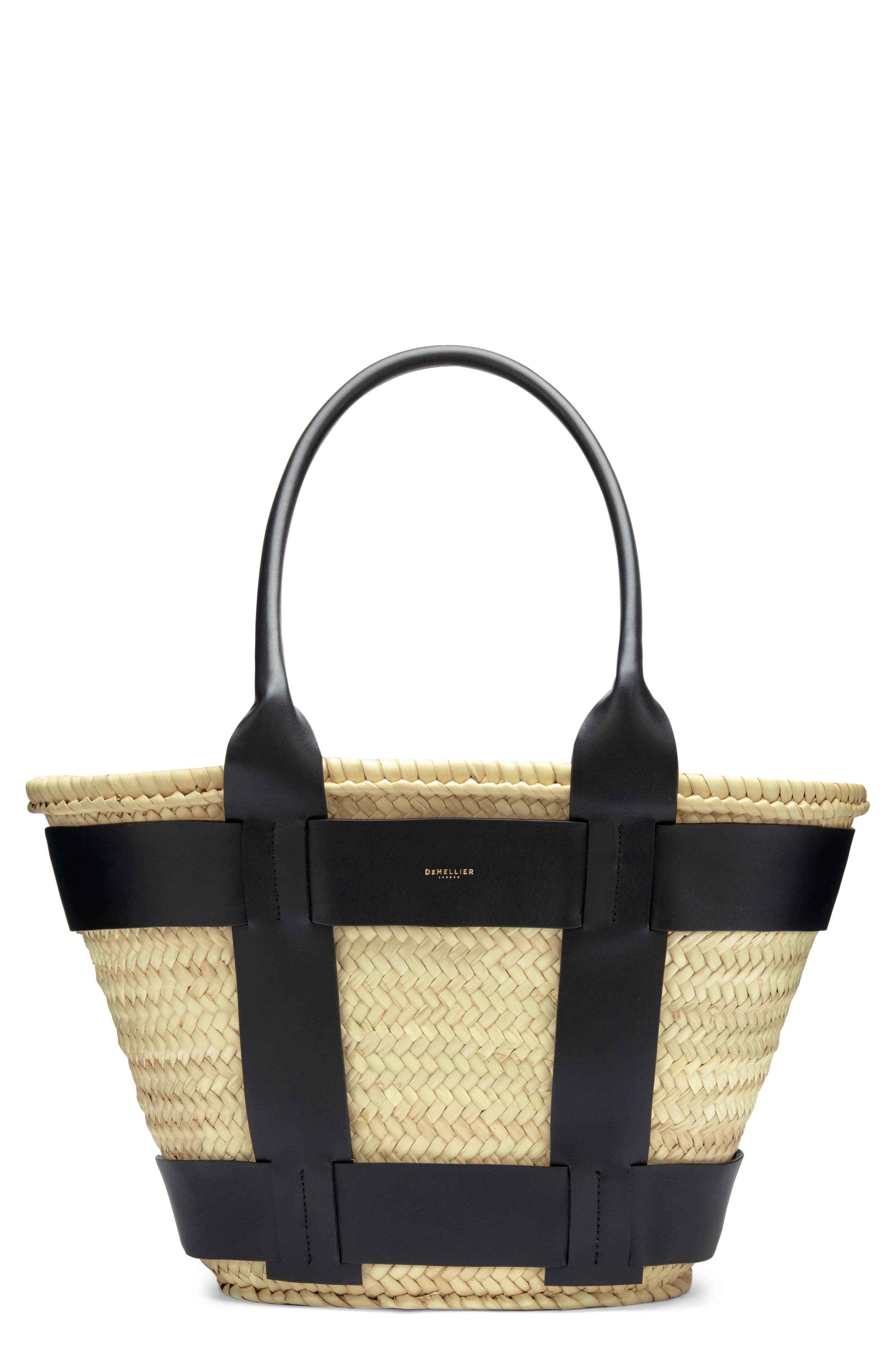 DeMellier Santorini Tote, Main, color, Natural / Black