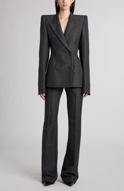Alexander Mcqueen Crossed Blazer In Black - Dark Grey