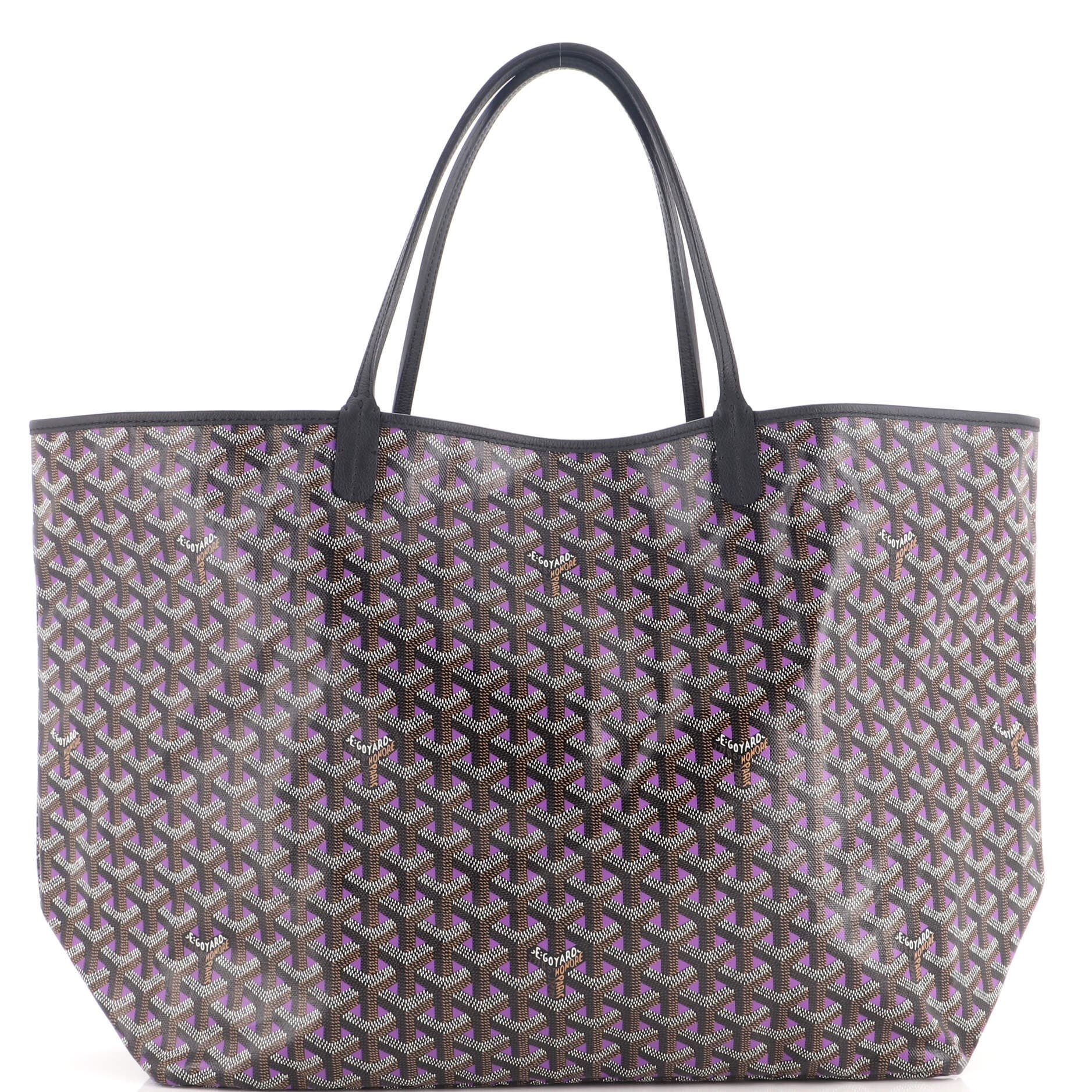 Saint Louis Tote Claire Voie Coated Canvas GM, Main, color, Purple