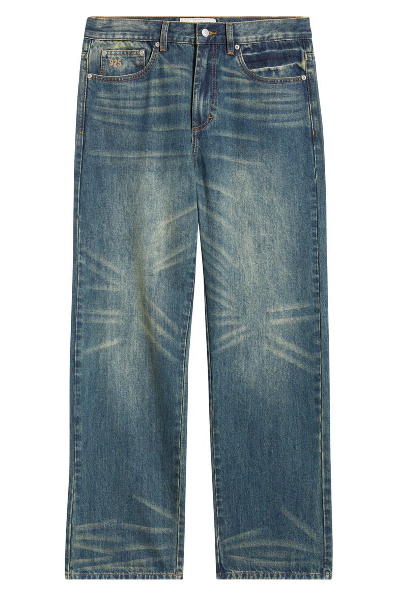 Stock Relaxed Straight Leg Jeans, Alternate, color, NIGHT WASH