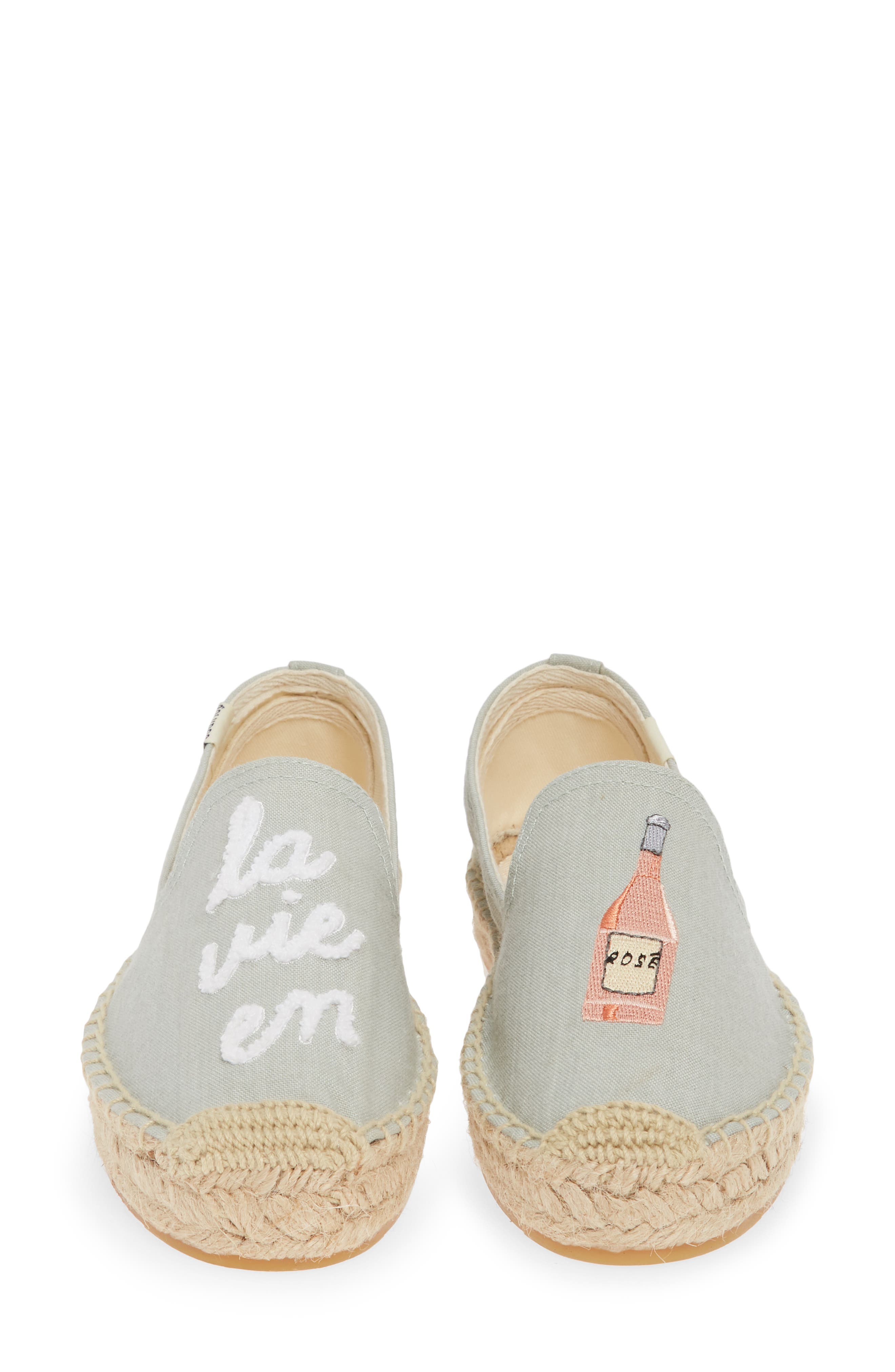 La Vie en Rosé Espadrille Flat, Alternate, color, CHAMBRAY
