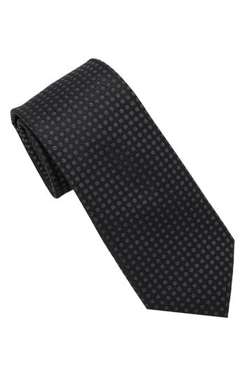 Karl Lagerfeld Paris Sparkle Dot Print Tie In Black