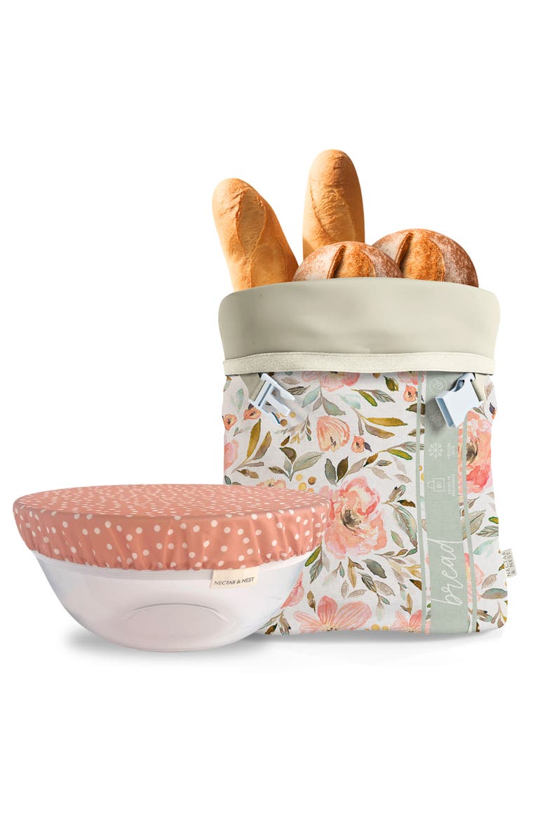 Artist Series Bread Baker Set, 2 Pieces, Sweetpea Garden, Main, color, Multicolor