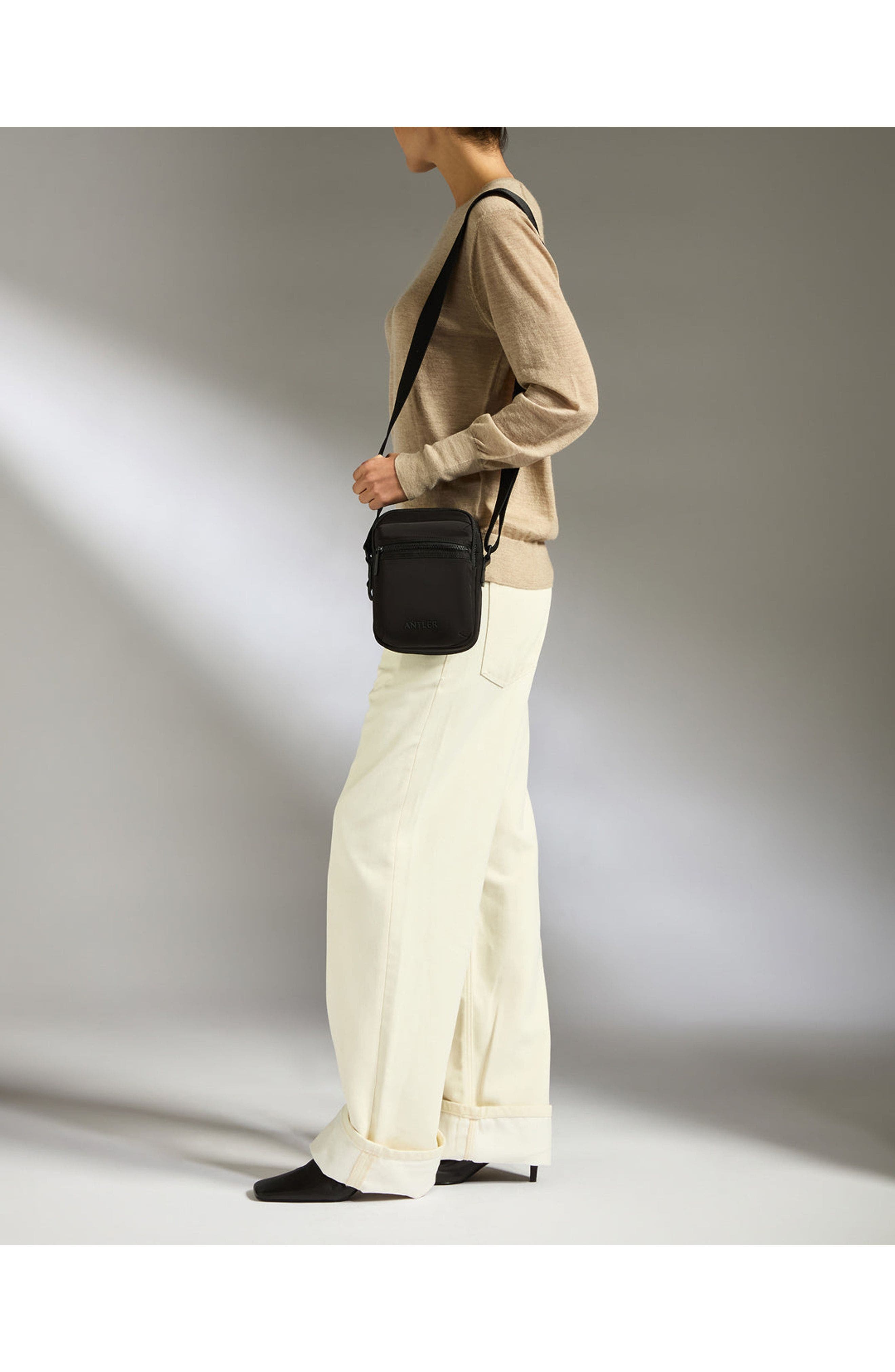 ANTLER Icon Crossbody Bag, Alternate, color, Black