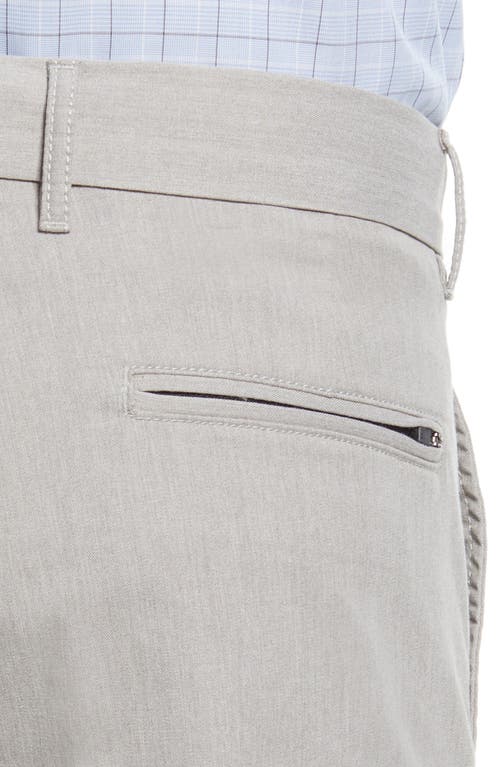 Nordstrom Athletic Fit Coolmax® Flat Front Performance Chino Pants In Grey Opal Heather