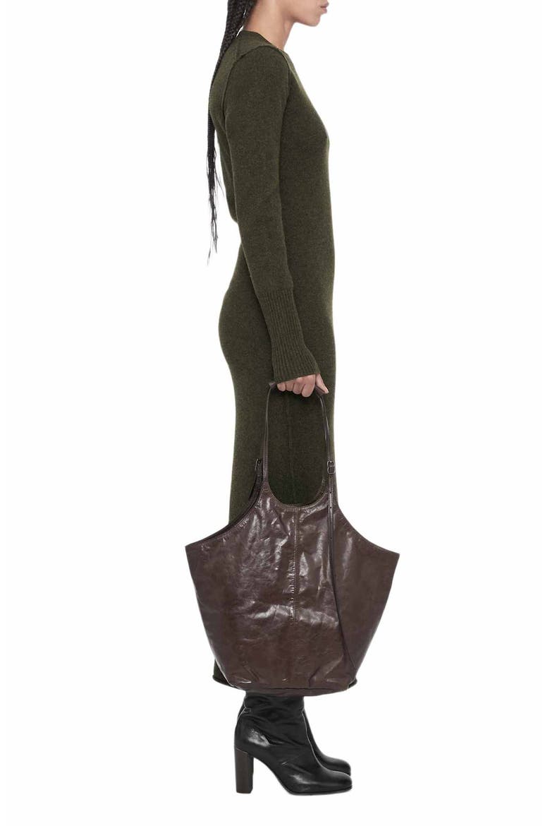 Erith Merino Wool Dress, Alternate, color, DEEP KHAKI GREEN