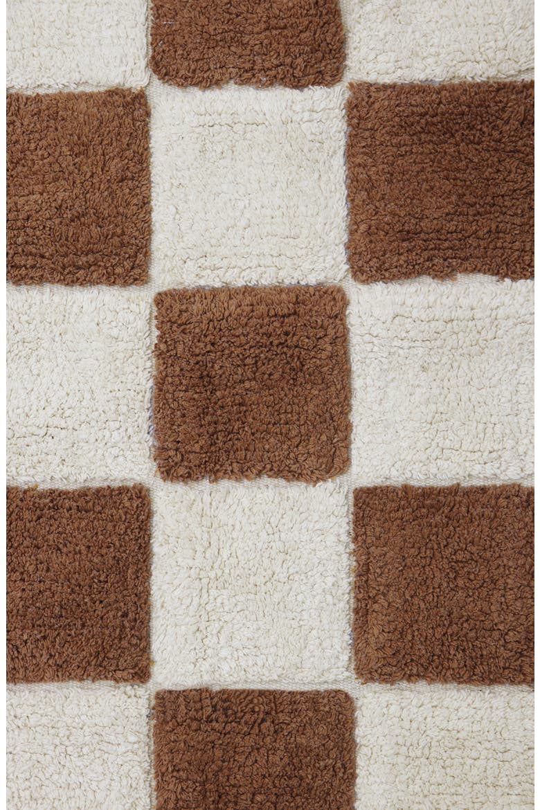 Tiles Washable Cotton Blend Rug, Alternate, color, TOFFEE NATURAL