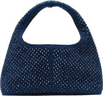 ショルダーバッグ・ポシェット MARC JACOBS THE SACK CRYSTAL EMBELLISHED MINI HOBO BAG Marc Jacobs The Mini Crystal Denim Sack Bag | Nordstrom