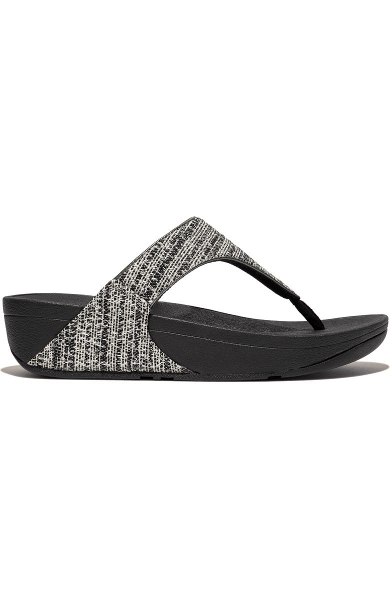 FitFlop Lulu Shimmerweave Flip Flop, Alternate, color, Black Mix