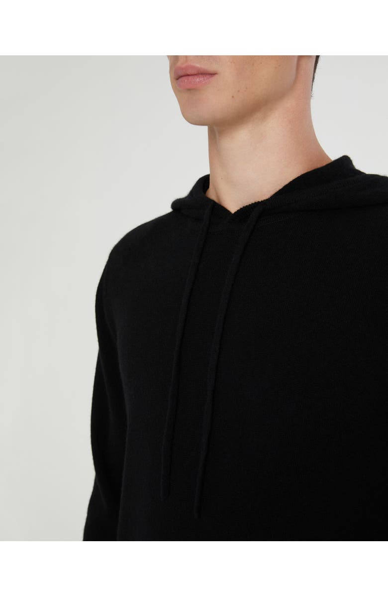 Onia 100% Cashmere Hooded Pullover, Alternate, color, Black