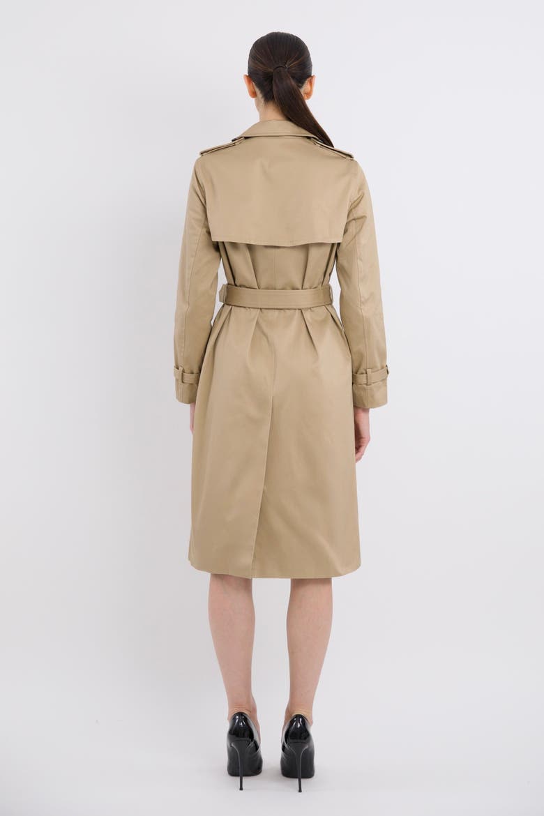 Long Classic Trench Coat, Alternate, color, Khaki