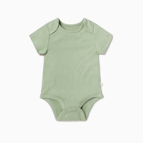 Ribbed Short Sleeve Bodysuit (Baby)
