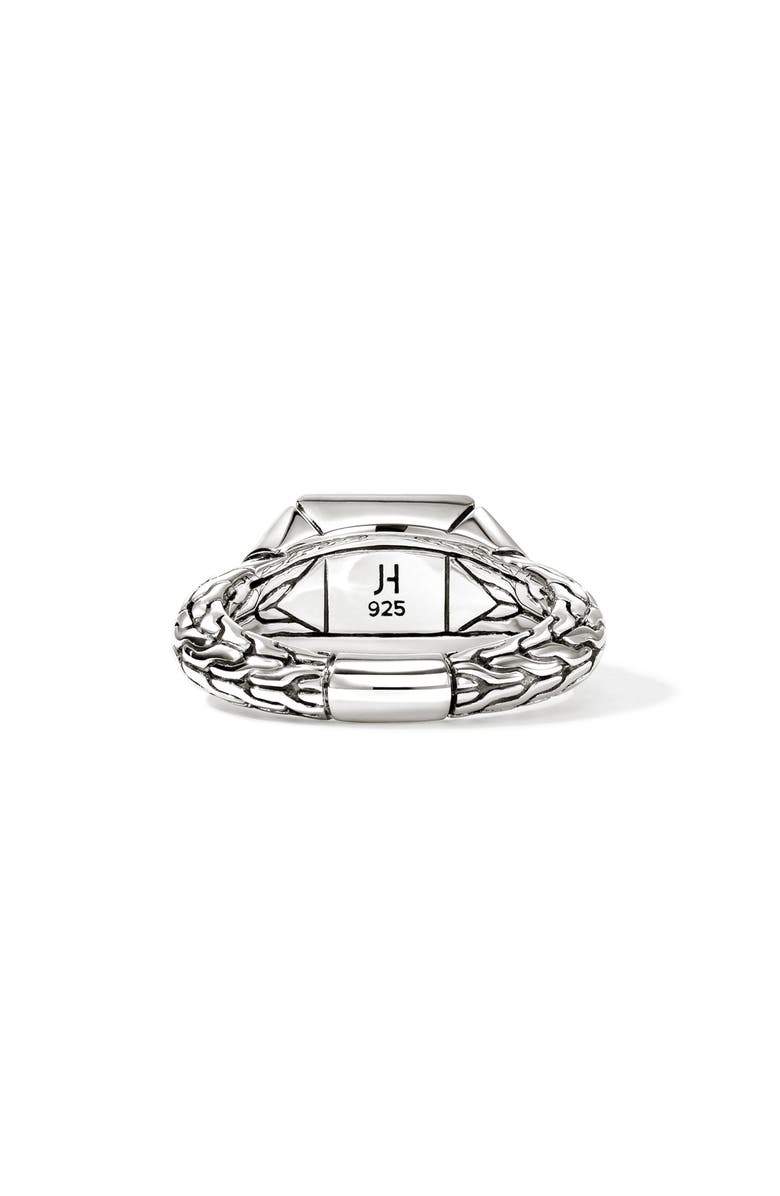 John Hardy Icon Stud Ring with Pavé Diamonds, Alternate, color, Silver