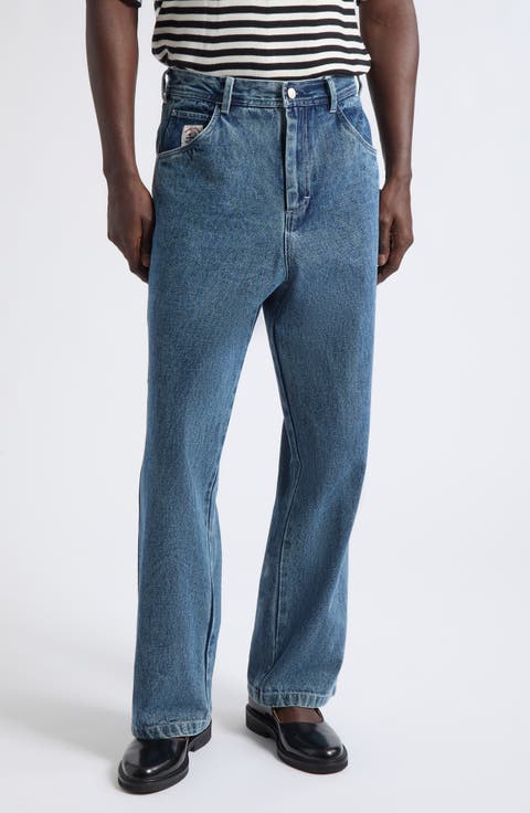Washed Denim Knolly Brook Carpenter Trousers