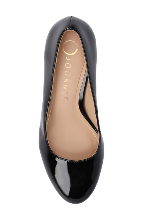 Journee Collection Seraphina Pump In Patent/black